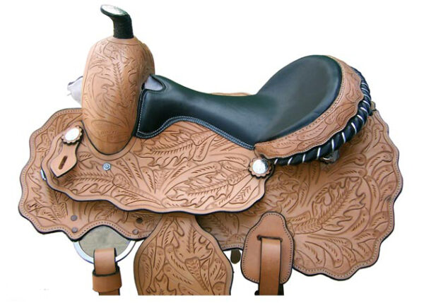 NE-7285 WESTERN SADDLE HAND ENGRAVED